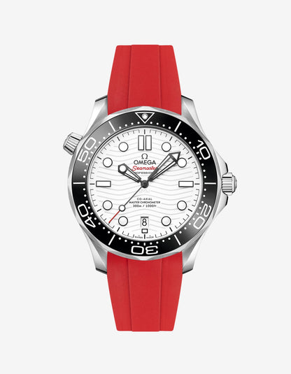Rubber Strap for Omega Seamaster Diver 300 42mm White