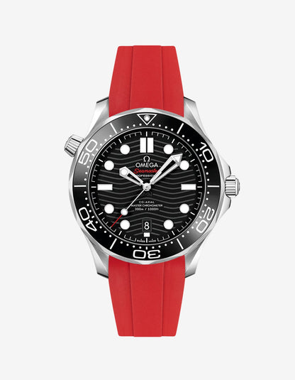 Rubber Strap for Omega Seamaster Diver 300 42mm Black