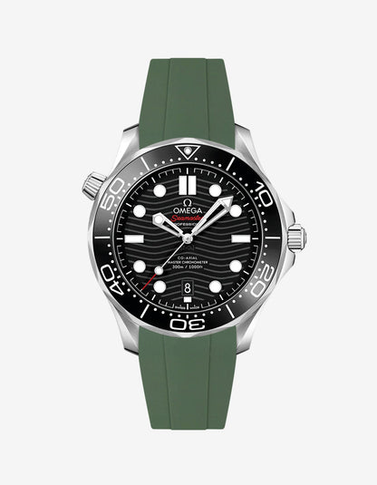 Rubber Strap for Omega Seamaster Diver 300 42mm Black