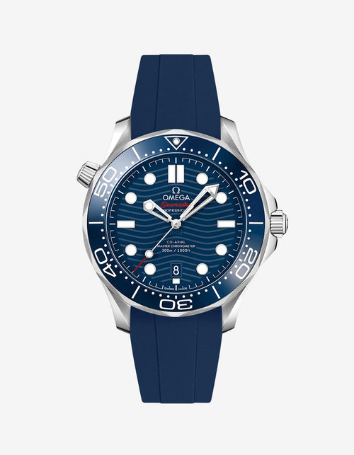 Rubber Strap for Omega Seamaster Diver 300 42mm Blue