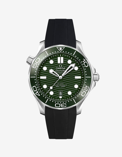 Rubber Strap for Omega Seamaster Diver 300 42mm Green