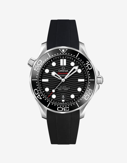 Rubber Strap for Omega Seamaster Diver 300 42mm Black