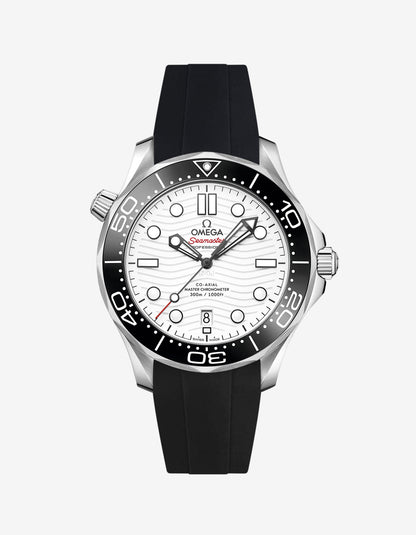 Rubber Strap for Omega Seamaster Diver 300 42mm White