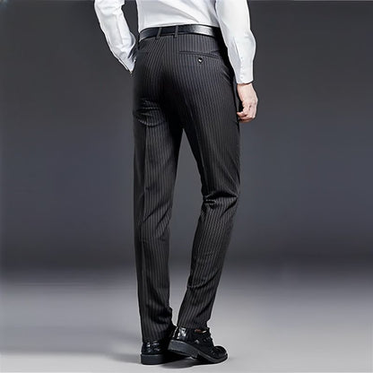 Premium Men's Suit Trousers Striped Valerion