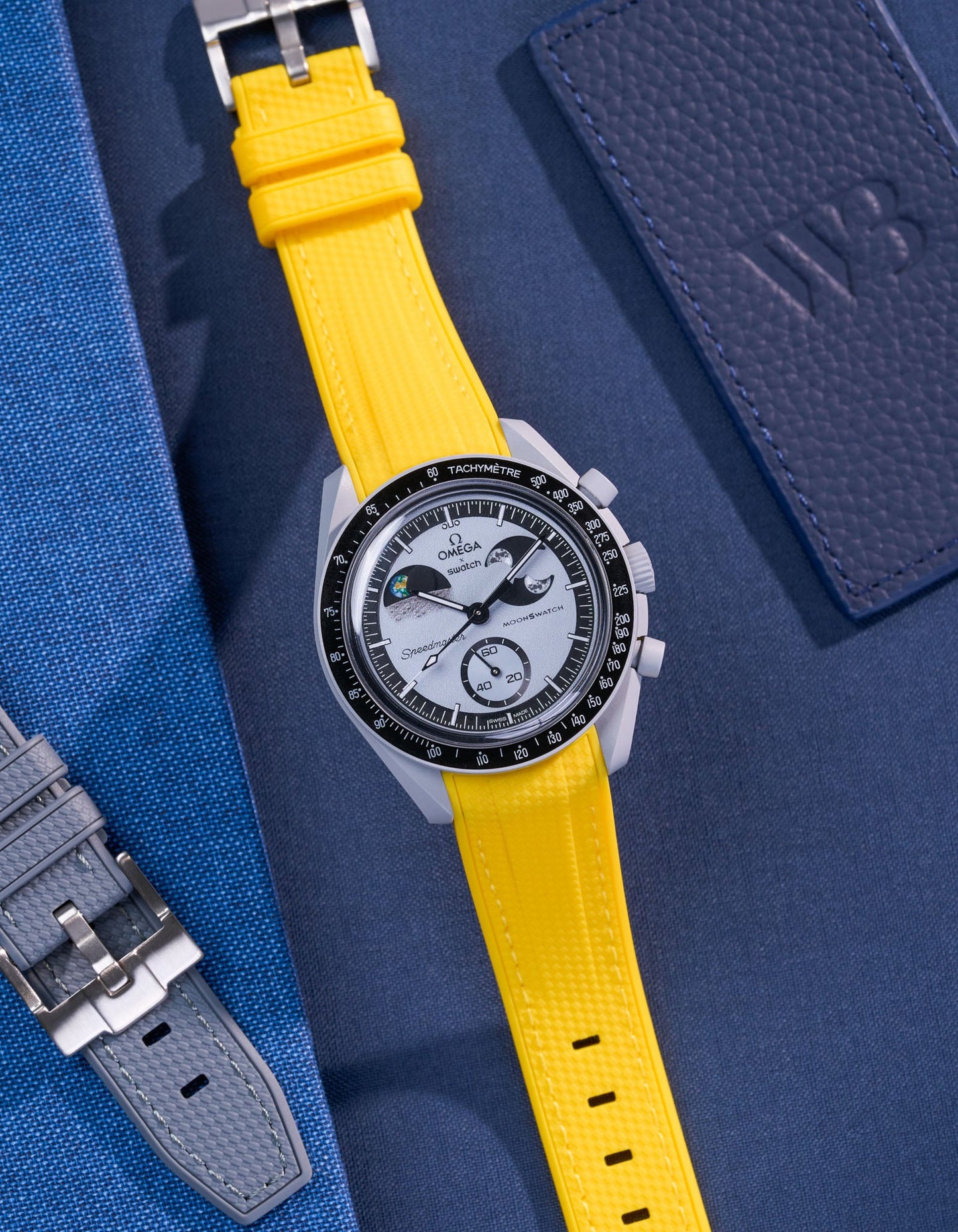 Rubber Strap for Omega X Swatch MoonSwatch Mission To EarthPhase