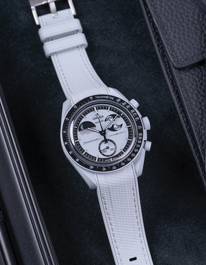 Rubber Strap for Omega X Swatch MoonSwatch Mission To EarthPhase