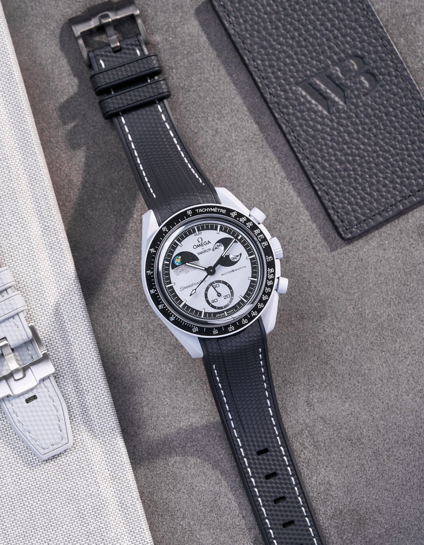Rubber Strap for Omega X Swatch MoonSwatch Mission To EarthPhase