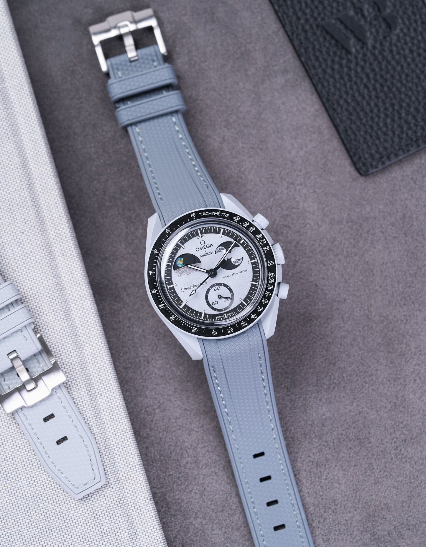 Rubber Strap for Omega X Swatch MoonSwatch Mission To EarthPhase