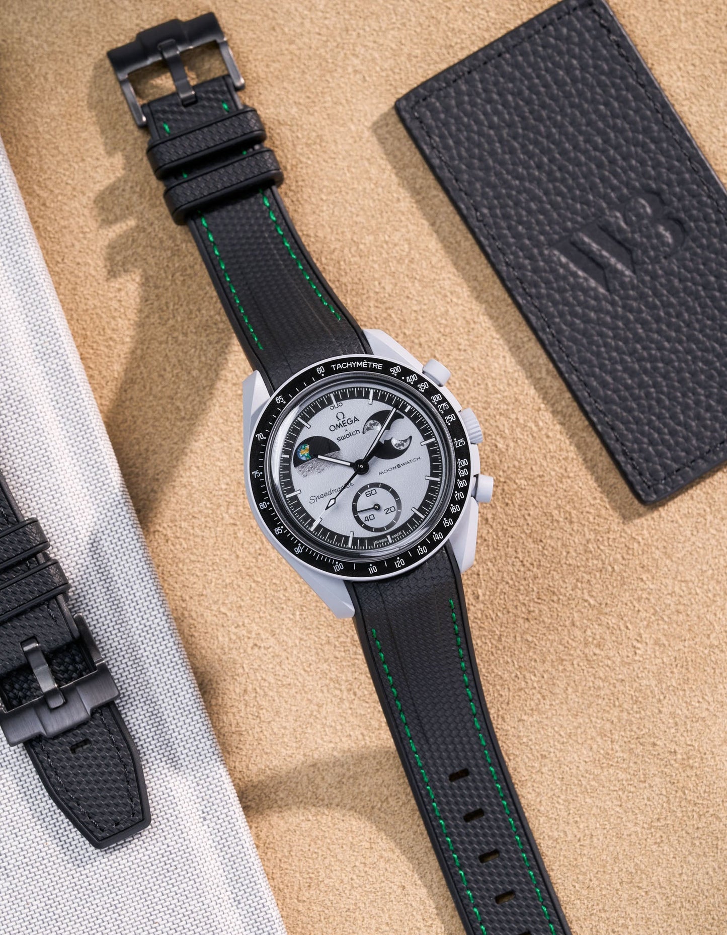 Rubber Strap for Omega X Swatch MoonSwatch Mission To EarthPhase