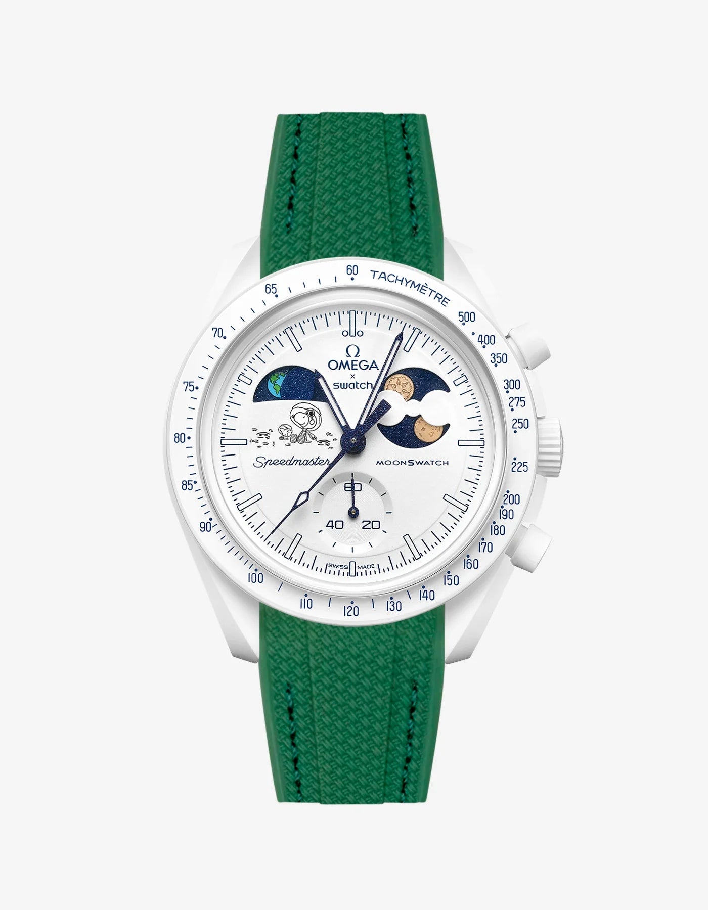 Rubber Strap For Omega x Swatch MoonSwatch Mission To Earthphase - Moonshine Gold Cold Moon