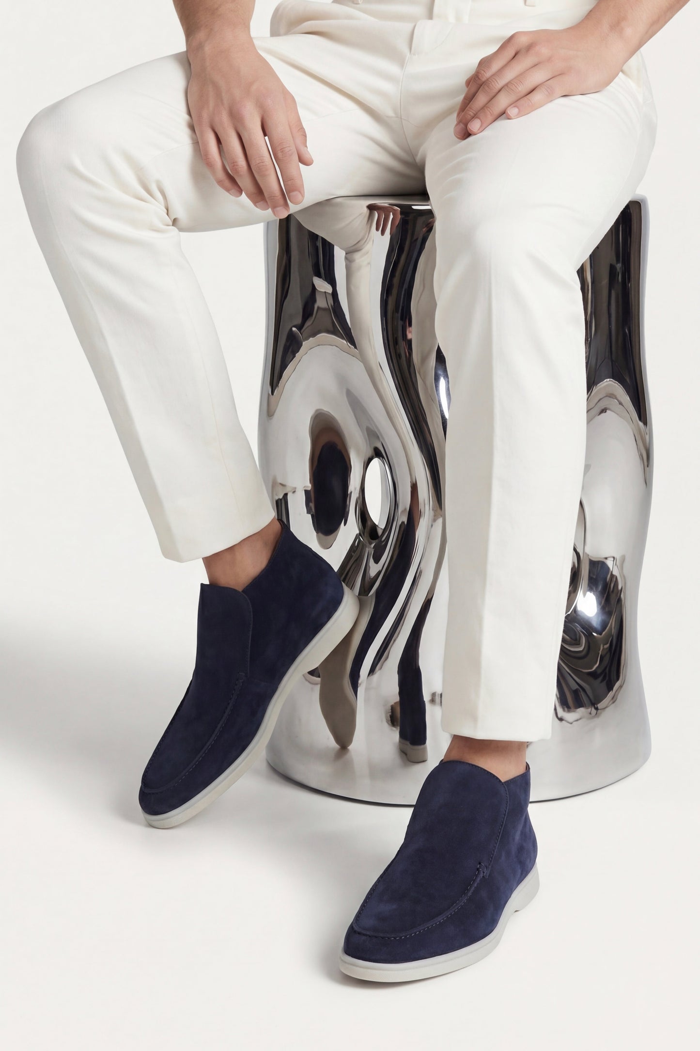 Capri High Top Loafer Navy