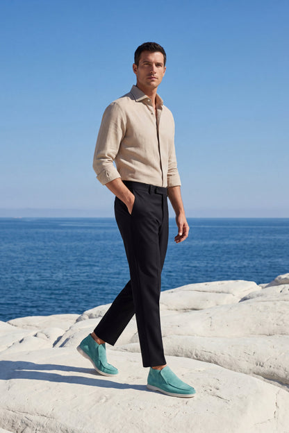Capri High Top Loafer Turquoise