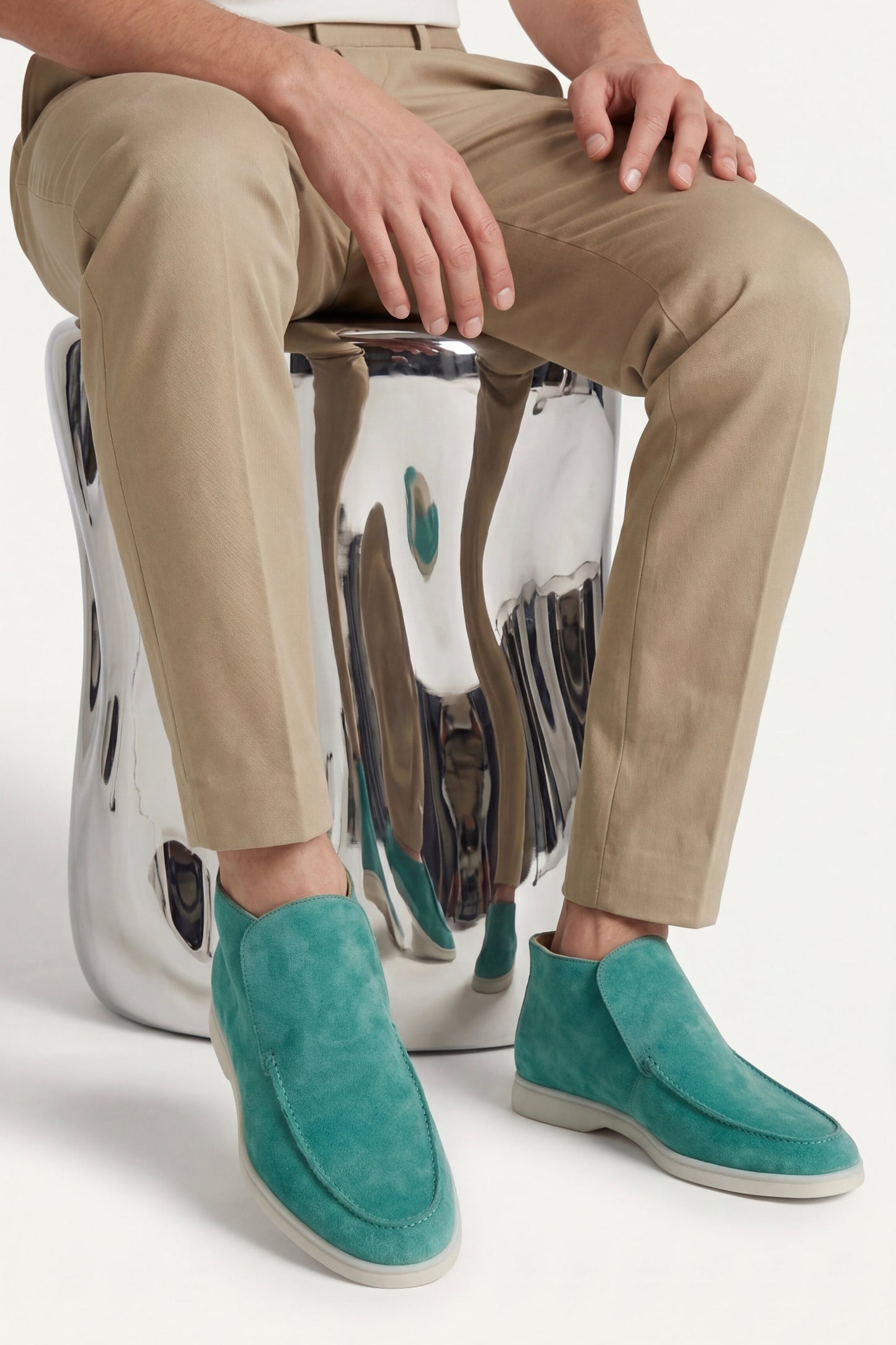 Capri High Top Loafer Turquoise