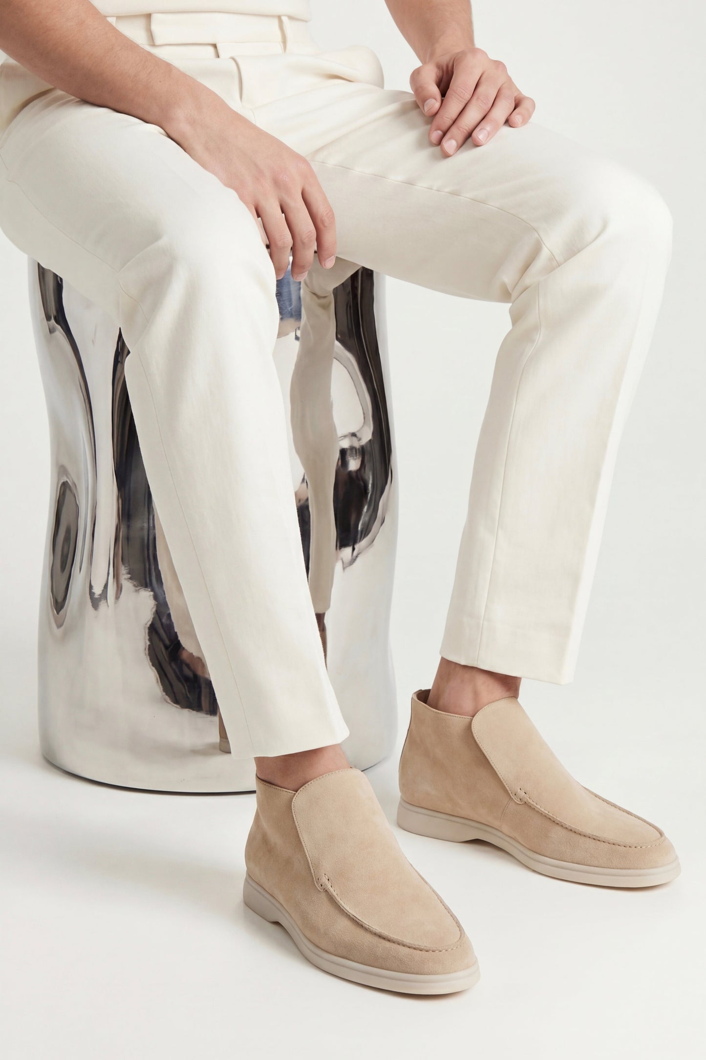 Capri High Top Loafer Beige
