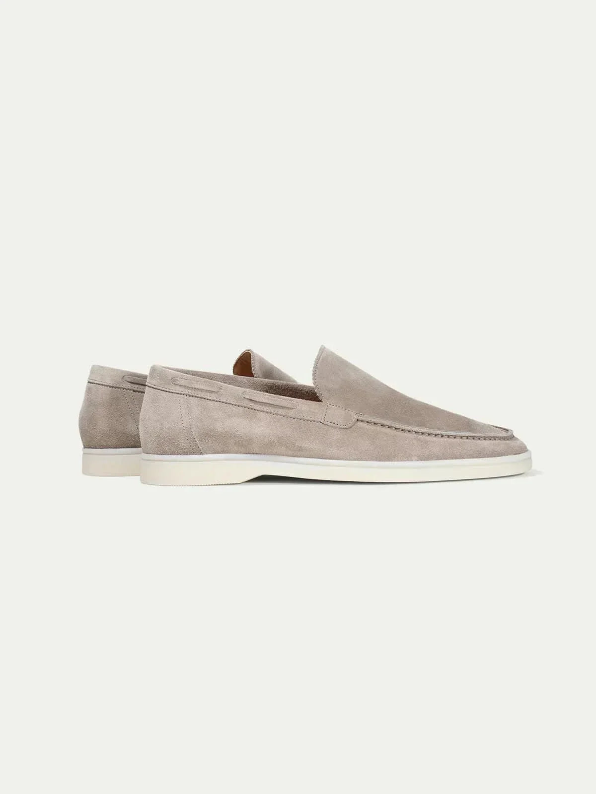 Classic Suède Loafer Light Grey