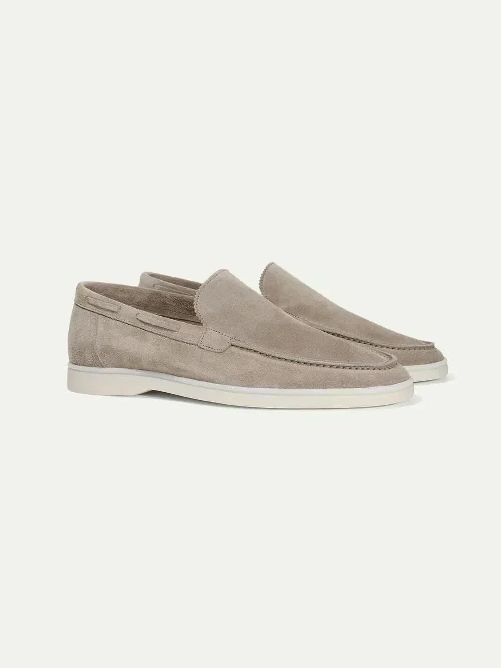 Classic Suède Loafer Light Grey