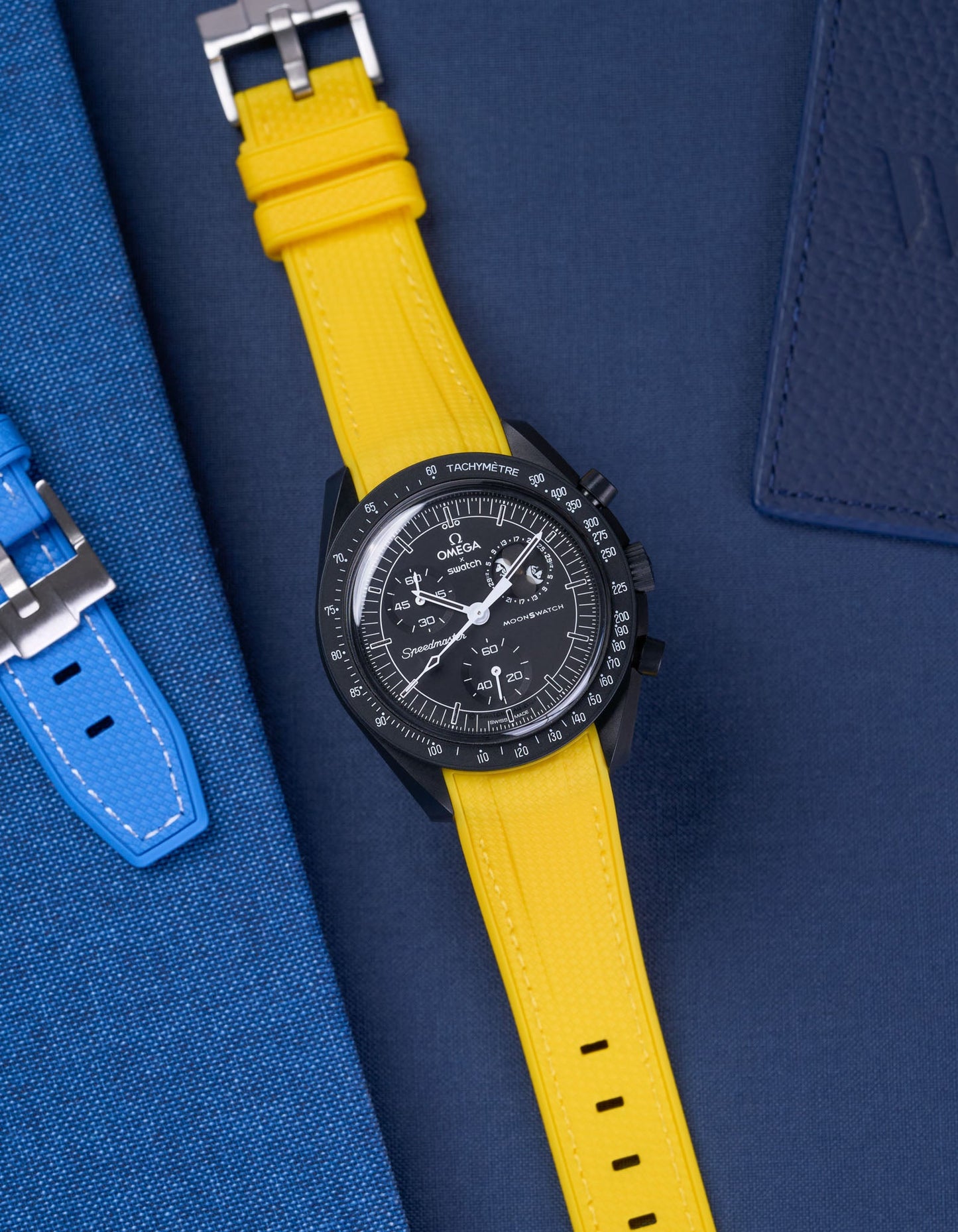 Rubber Strap for Omega X Swatch MoonSwatch Mission to The Moonphase - New Moon