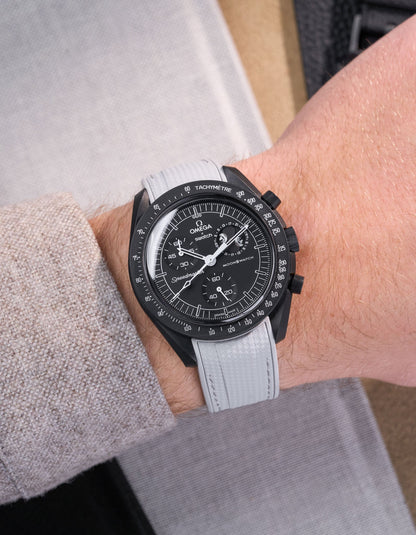 Rubber Strap for Omega X Swatch MoonSwatch Mission to The Moonphase - New Moon