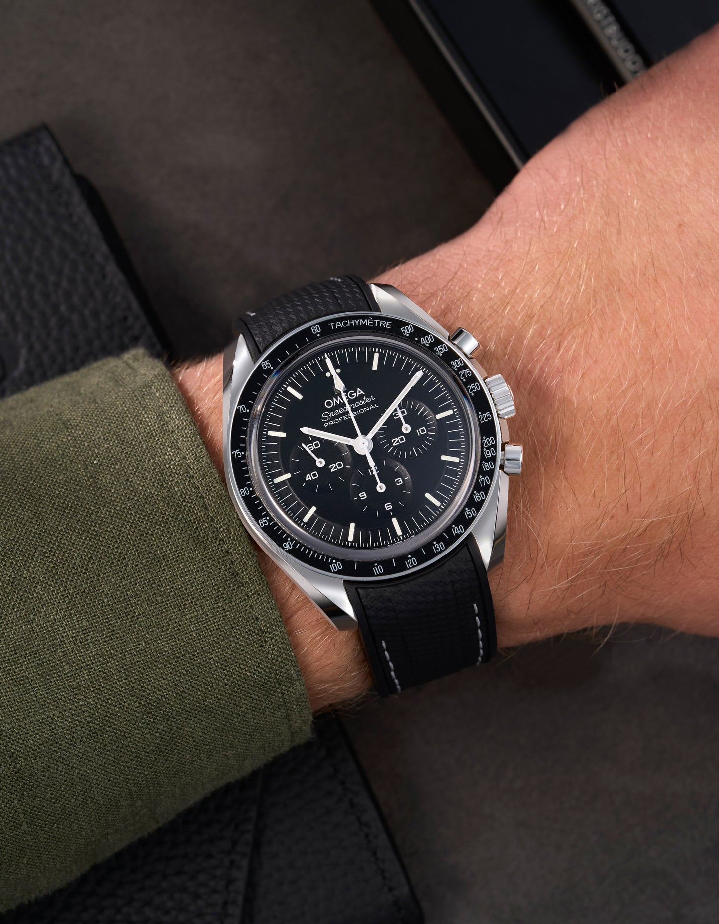 Vertech Rubber Strap for Omega Speedmaster