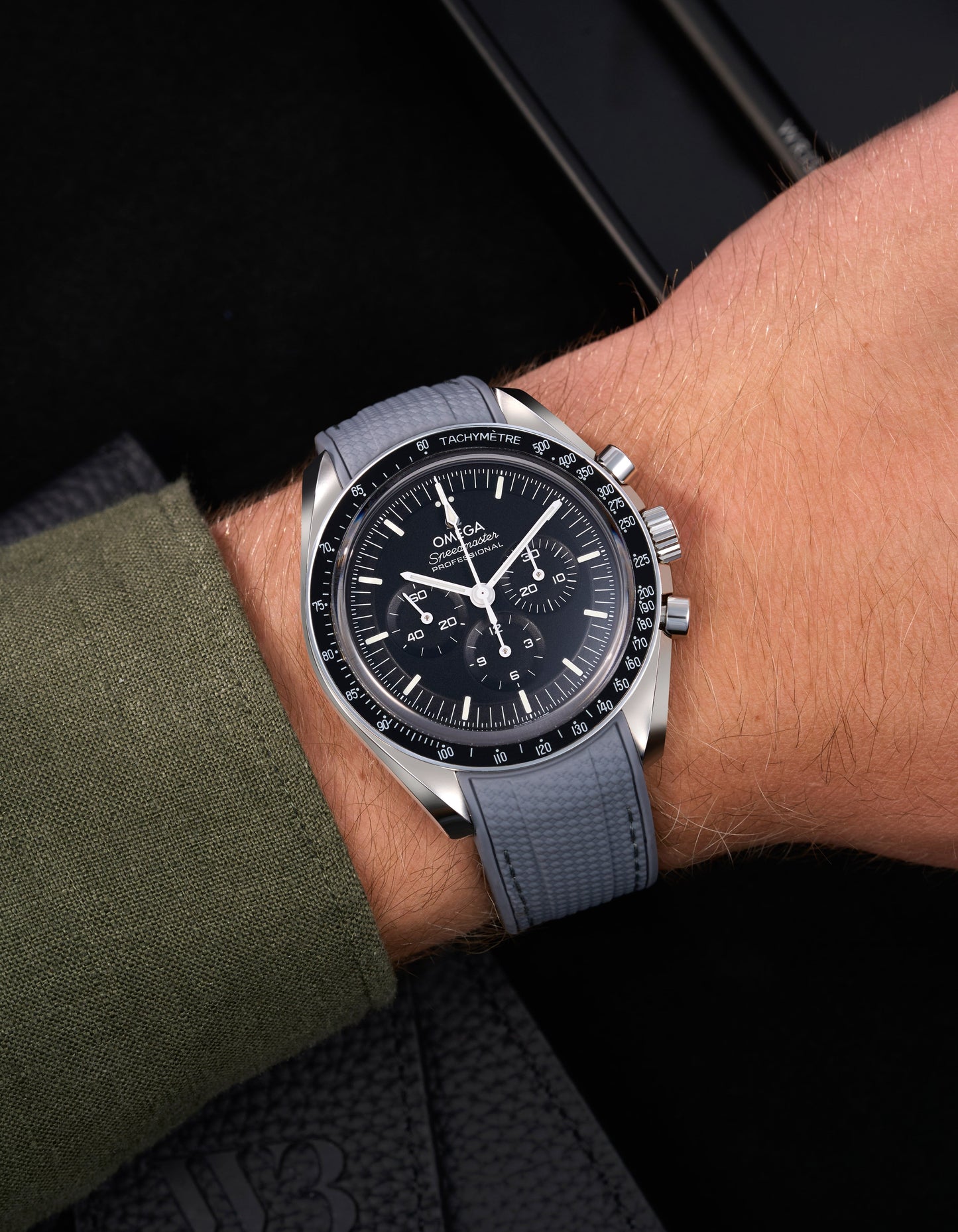 Vertech Rubber Strap for Omega Speedmaster