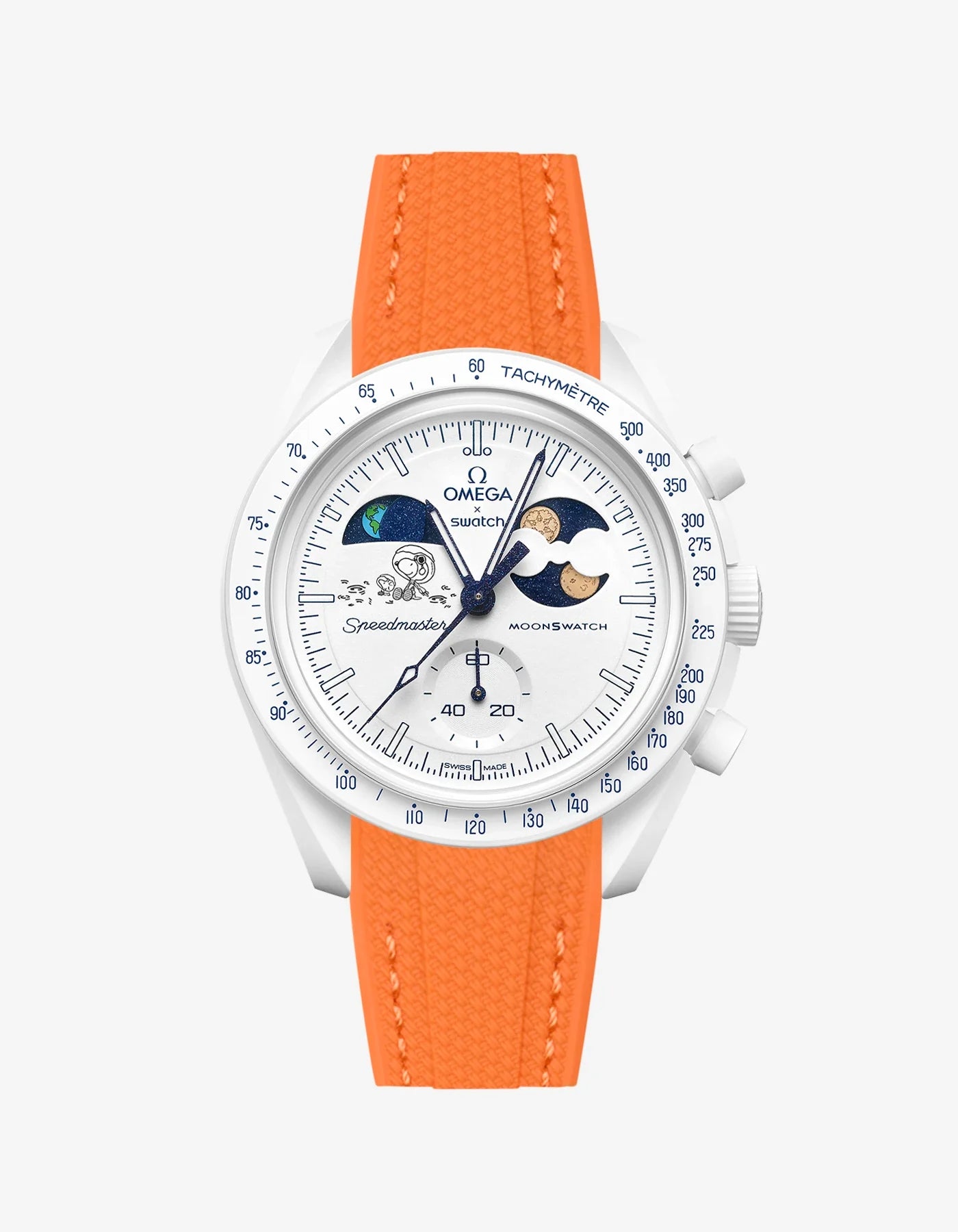 Rubber Strap For Omega x Swatch MoonSwatch Mission To Earthphase - Moonshine Gold Cold Moon TEST