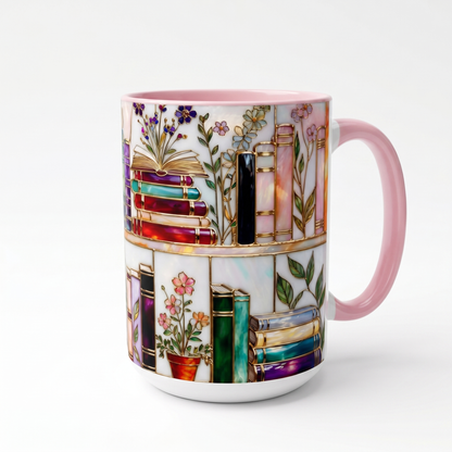 Ellis® Floral Bookshelf Mug
