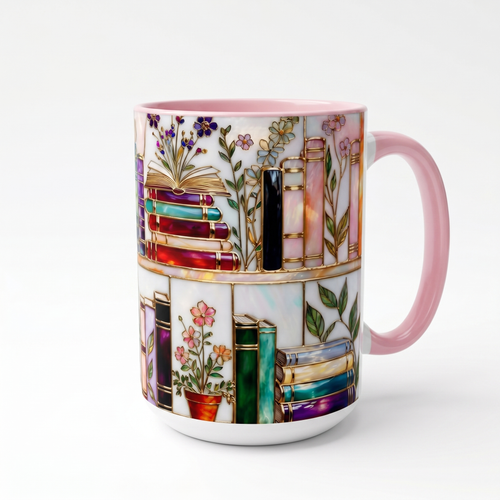 Ellis® Floral Bookshelf Mug