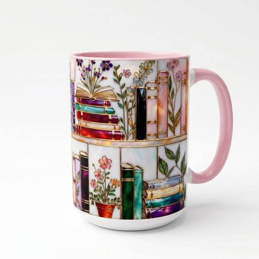 Ellis® Floral Bookshelf Mug