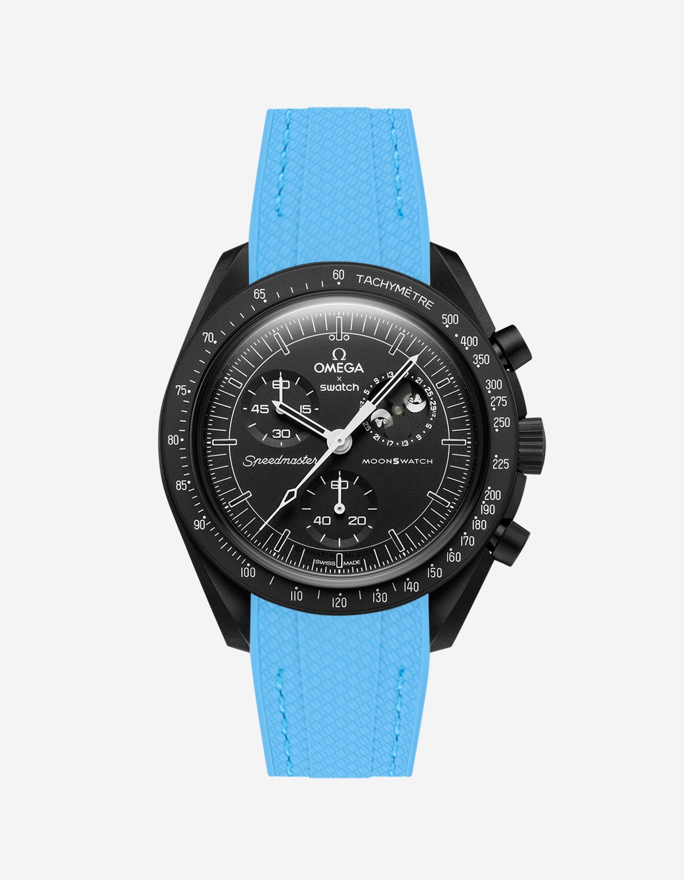 Rubber Strap for Omega X Swatch MoonSwatch Mission to The Moonphase - New Moon