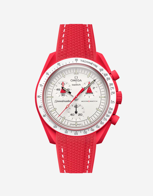 Rubber Strap for Omega X Swatch MoonSwatch Mission to Mars