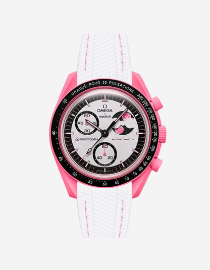 Rubber Strap for Omega X Swatch MoonSwatch Mission to The Pink Moonphase