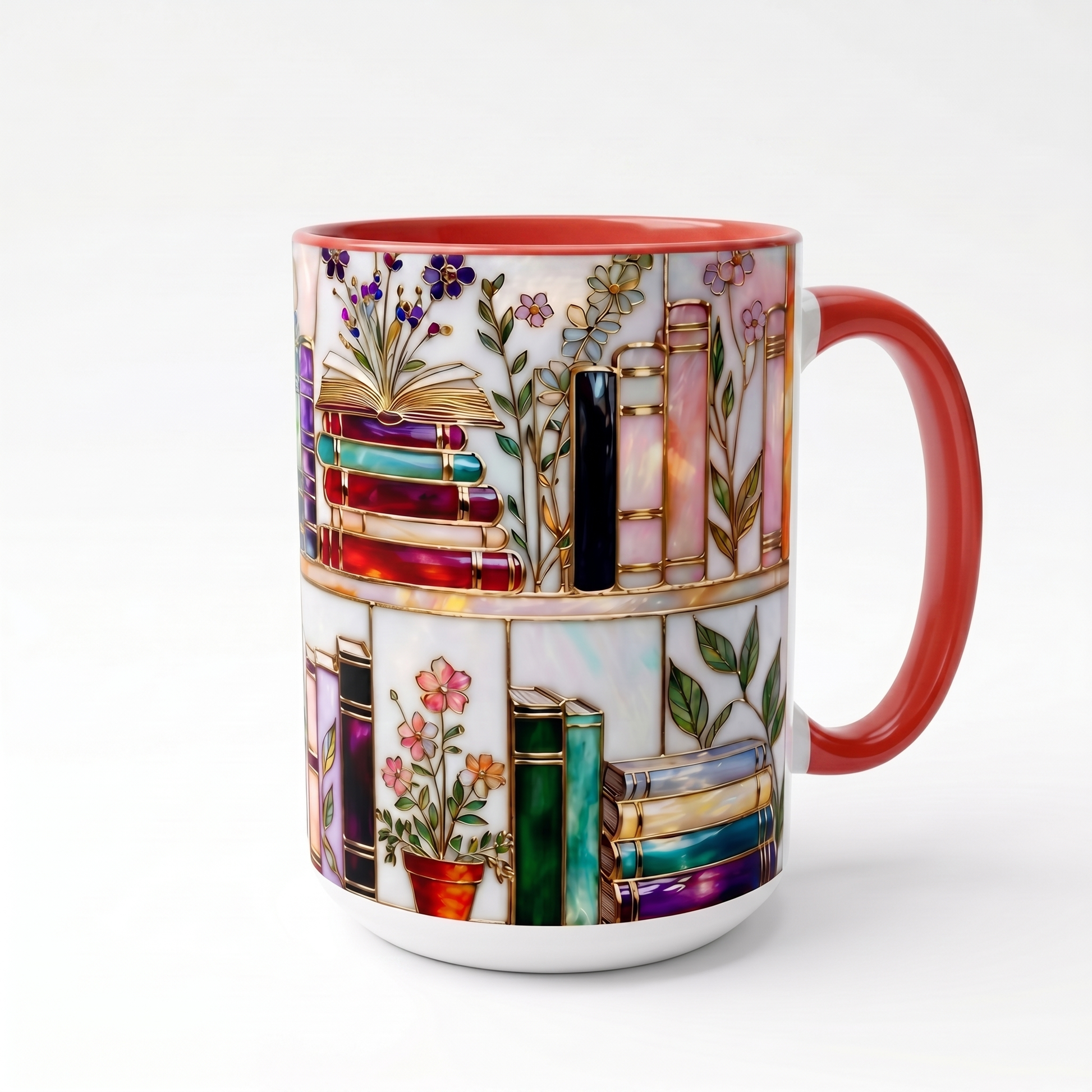 Ellis® Floral Bookshelf Mug