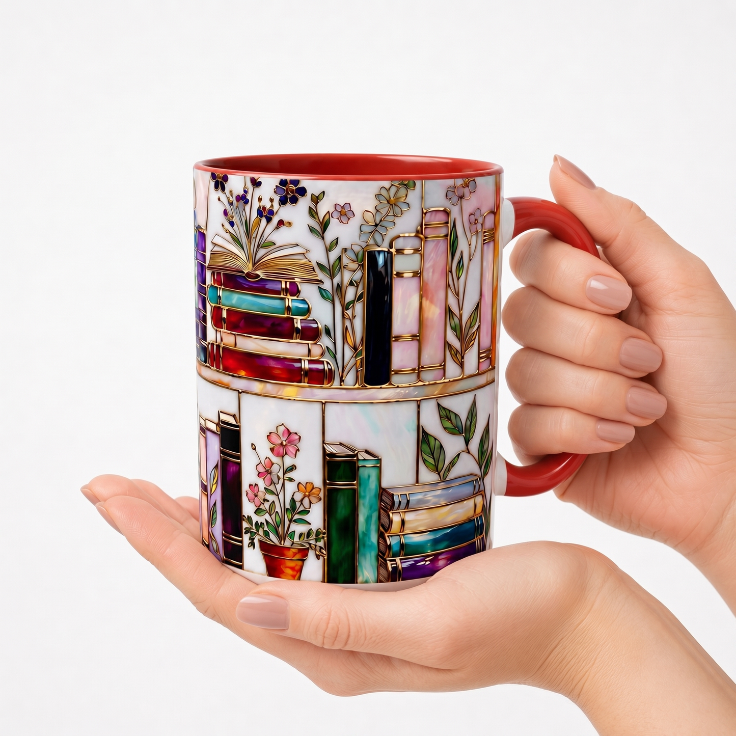 Ellis® Floral Bookshelf Mug