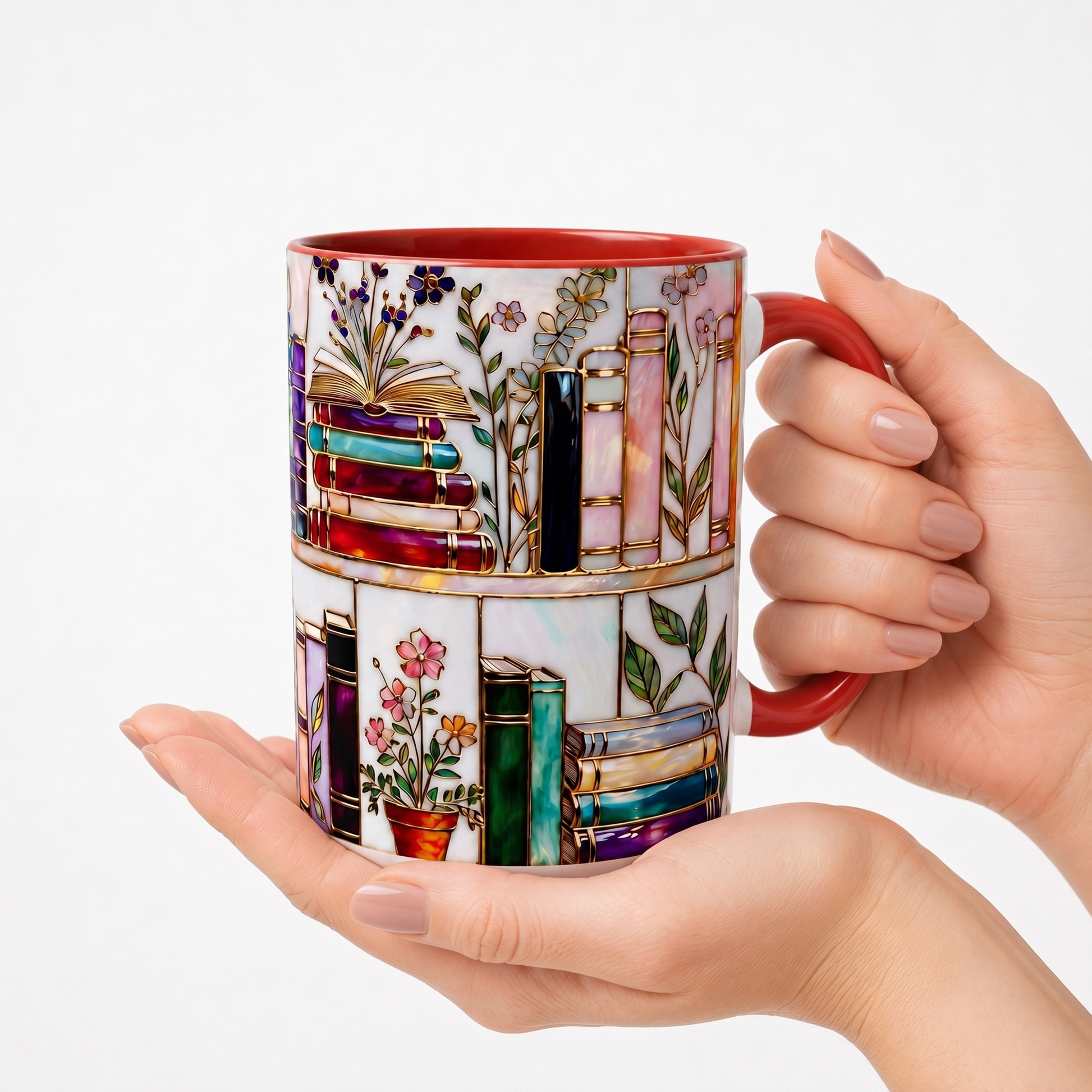 Ellis® Floral Bookshelf Mug