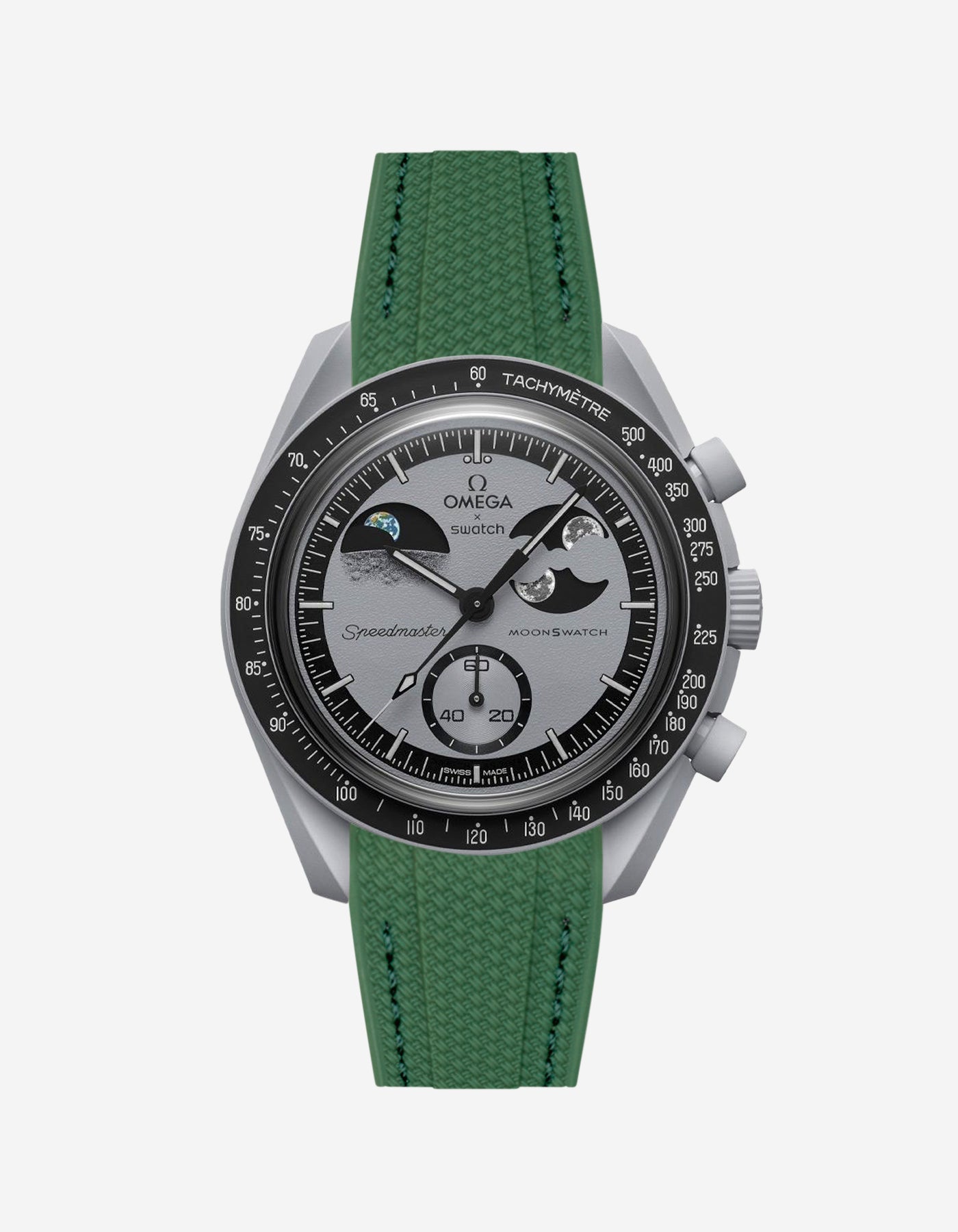 Rubber Strap for Omega X Swatch MoonSwatch Mission To EarthPhase