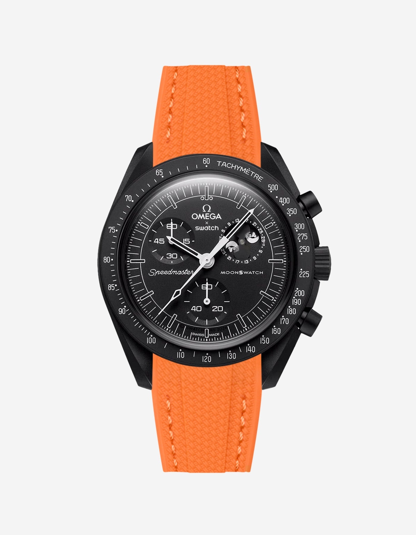 Rubber Strap for Omega X Swatch MoonSwatch Mission to The Moonphase - New Moon