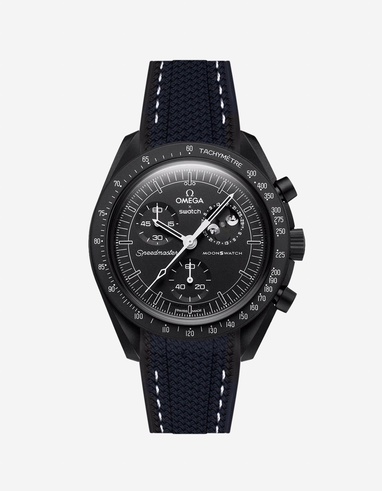 Rubber Strap for Omega X Swatch MoonSwatch Mission to The Moonphase - New Moon