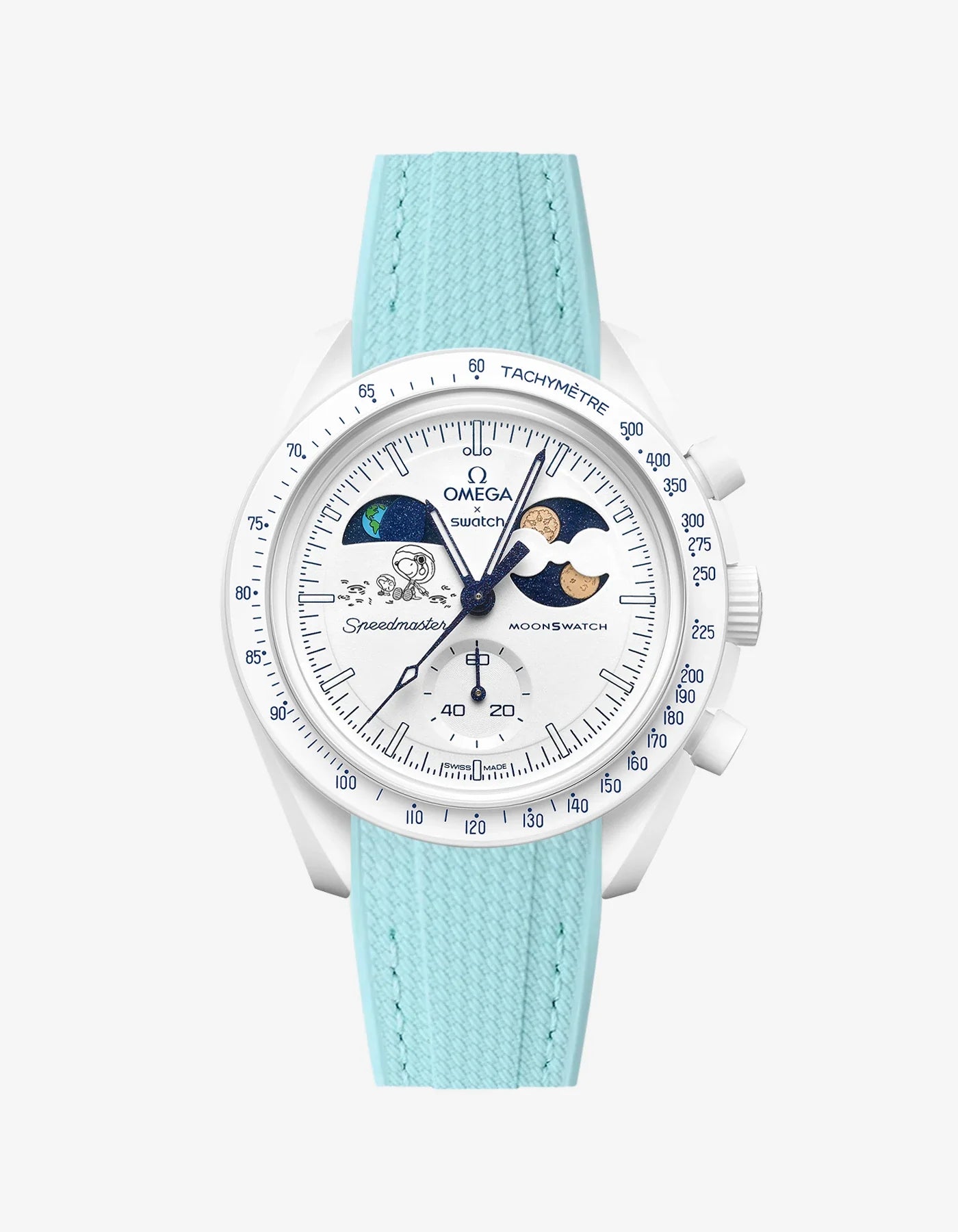 Rubber Strap For Omega x Swatch MoonSwatch Mission To Earthphase - Moonshine Gold Cold Moon