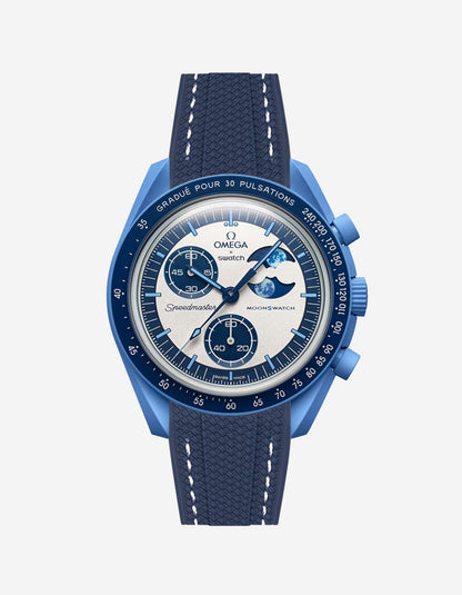 Rubber Strap for Omega X Swatch MoonSwatch Mission to the Super Blue Moonphase