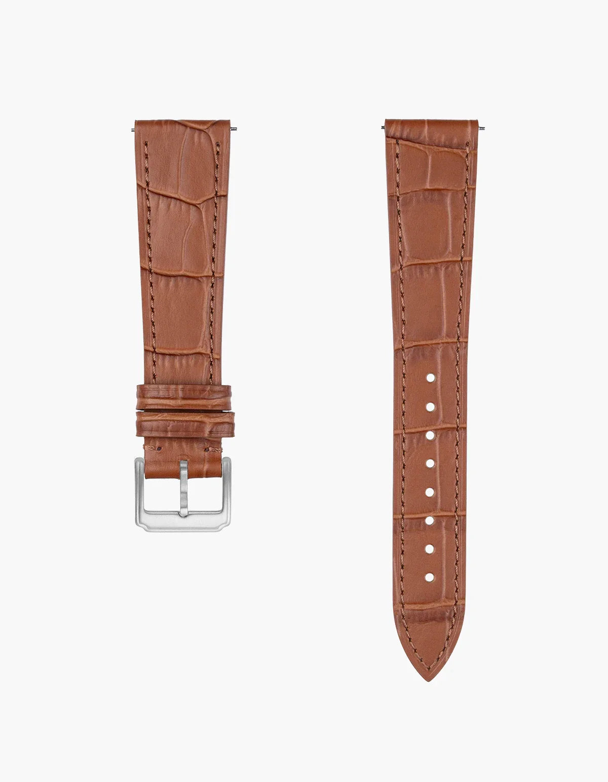 Embossed Alligator Leather Strap 18mm-21mm