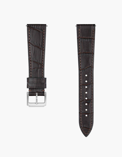 Embossed Alligator Leather Strap 18mm-21mm
