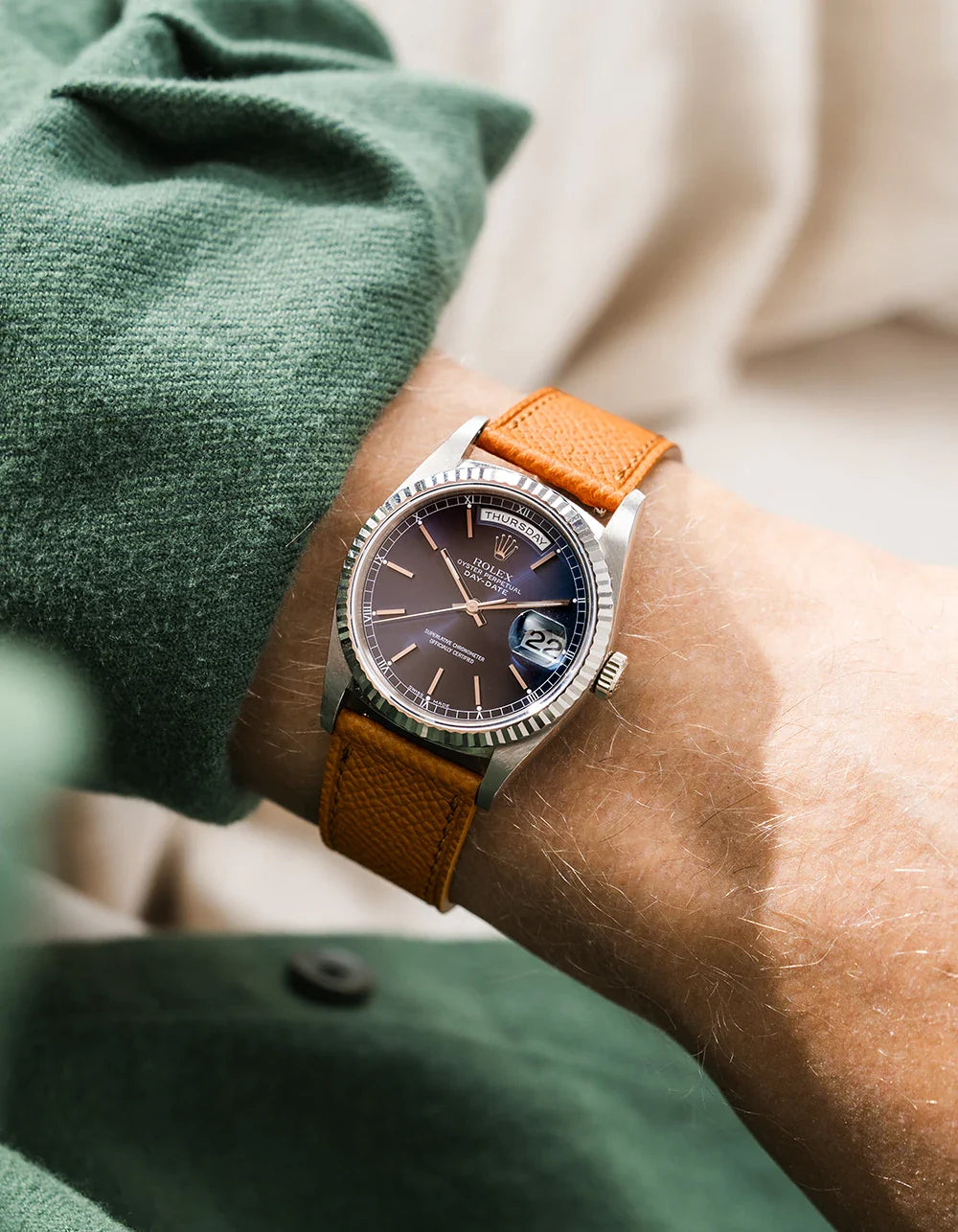 Epsom Leather Strap 17mm-21mm