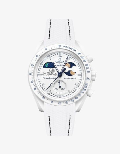 Rubber Strap For Omega x Swatch MoonSwatch Mission To Earthphase - Moonshine Gold Cold Moon