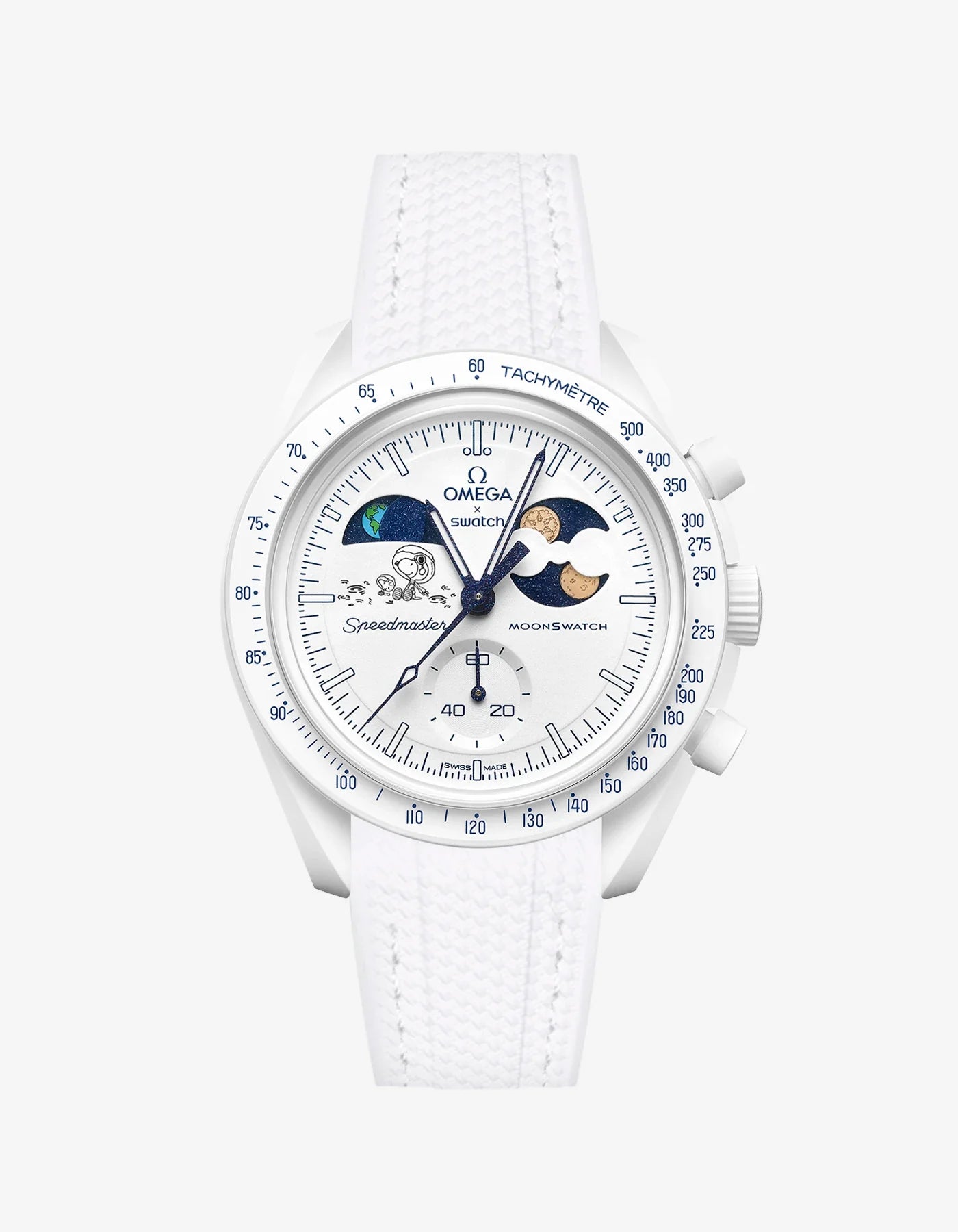 Rubber Strap For Omega x Swatch MoonSwatch Mission To Earthphase - Moonshine Gold Cold Moon TEST