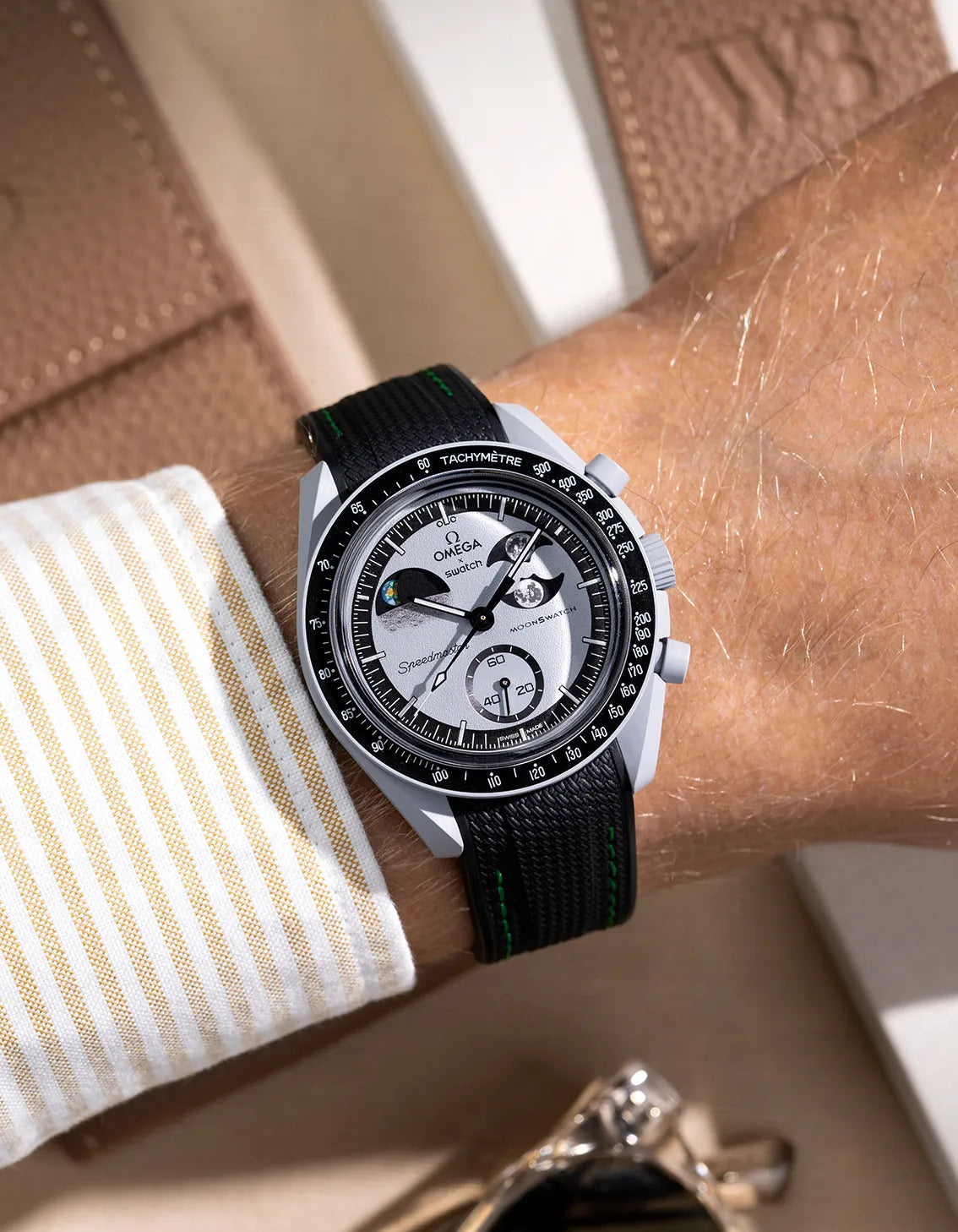 Rubber Strap for Omega X Swatch MoonSwatch Mission To EarthPhase