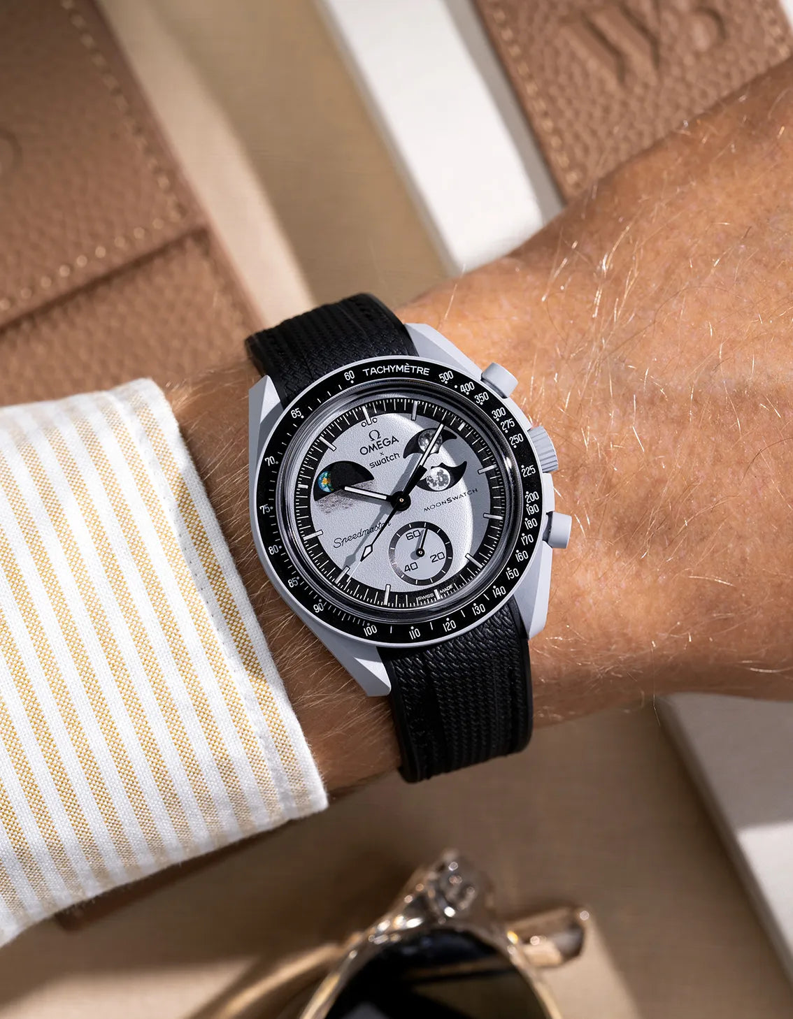 Rubber Strap for Omega X Swatch MoonSwatch Mission To EarthPhase