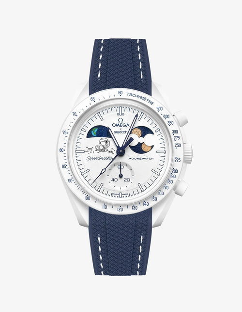 Rubber Strap For Omega x Swatch MoonSwatch Mission To Earthphase - Moonshine Gold Cold Moon