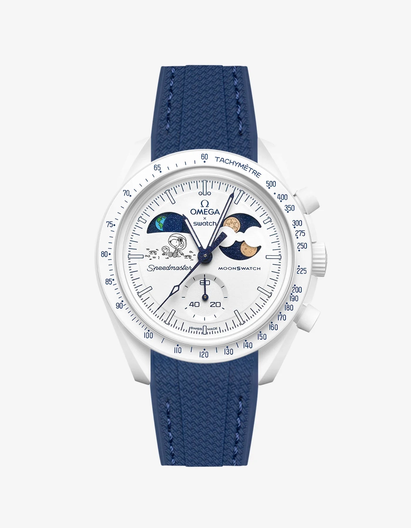 Rubber Strap For Omega x Swatch MoonSwatch Mission To Earthphase - Moonshine Gold Cold Moon