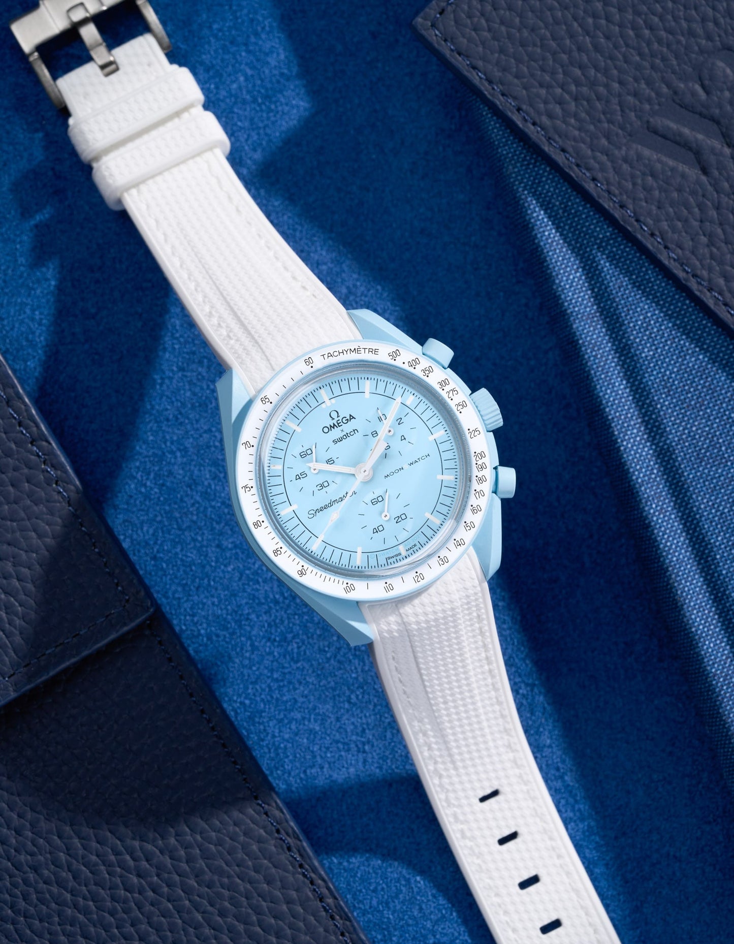 Curved Vertech Rubber Strap - White