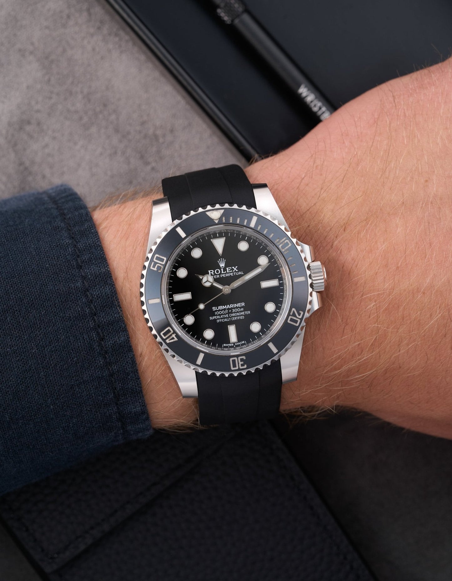 FKM Rubber Strap - 20mm Black